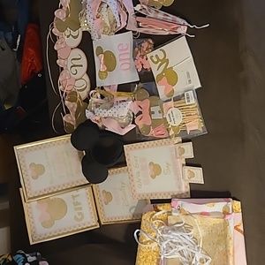 Minnie mouse 1st birthday decorations